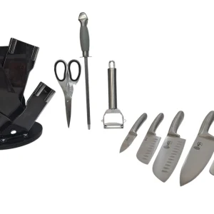 سرویس کارد آشپزخانه ۹ پارچه تمام پارچه ام جی اس