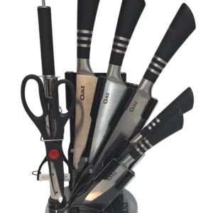 سرویس کارد آشپزخانه استیل مشکی وان