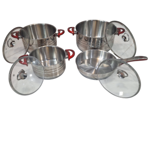 سرویس قابلمه استیل ۸ پارچه